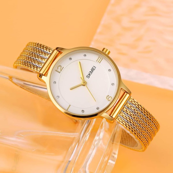 SKMEI 1874 Latest Design Fashion Ladies Watch For- White