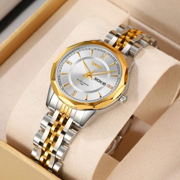 Skmei 9264 Stainless Steel Watch Women For- White