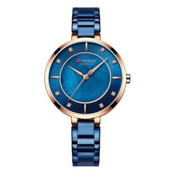 CURREN 9051 Stainless Steel Analog Watch For Women-Blue