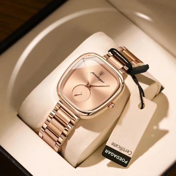 POEDAGAR 783 Luxury Elegant Women's Watch - Rose Gold