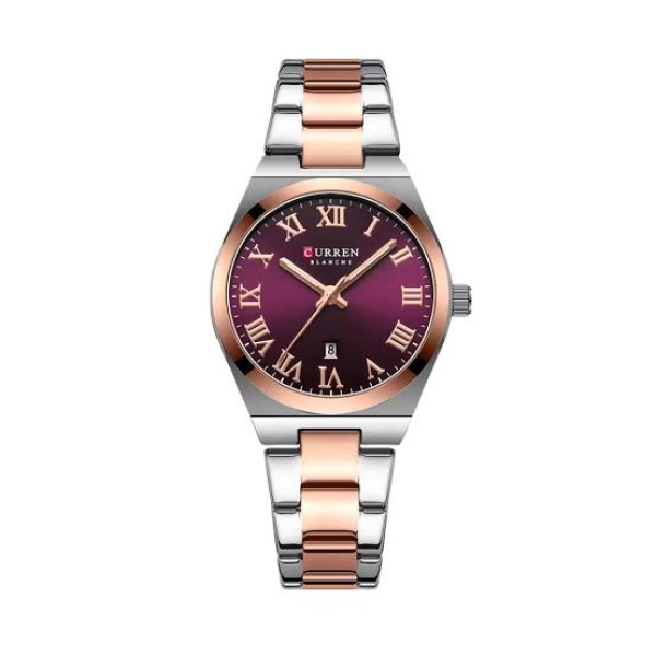 CURREN 9095 Ladies High Quality Wrist Watch For -Rose Purple