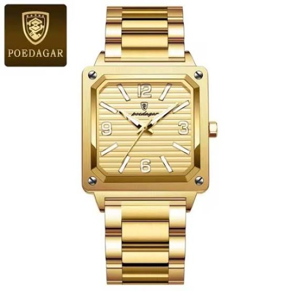 POEDAGAR 870 Luxury Elegant Men’s Watch - Golden