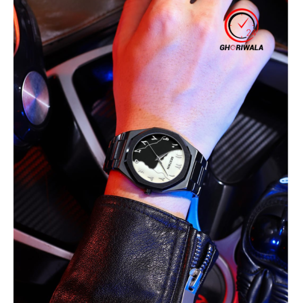 Bestwin 812 Arabic Men's Watch For- Black