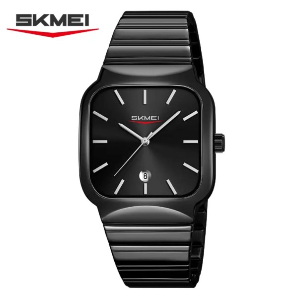 SKMEI 9361 Steelness steel Men's Watch For- Black