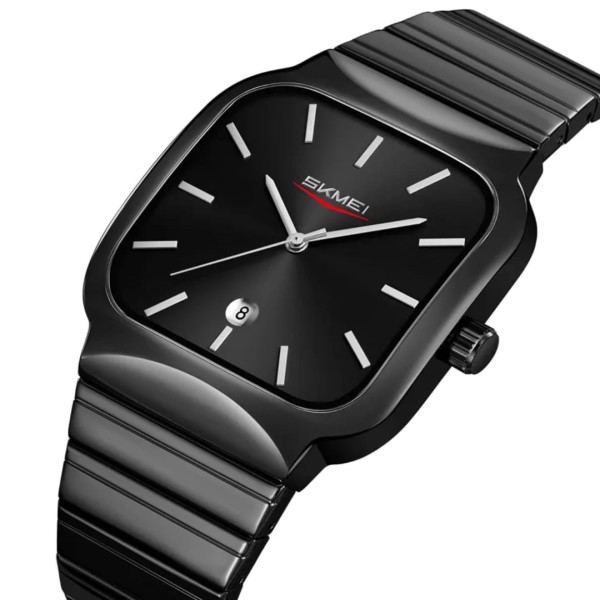 SKMEI 9361 Steelness steel Men's Watch For- Black