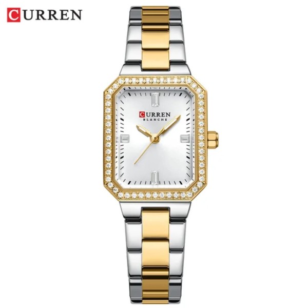 CURREN 9102 Stainless Steel Women Watches for - Silver Gold & White