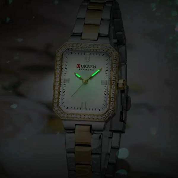 CURREN 9102 Stainless Steel Women Watches for - Silver Gold & White