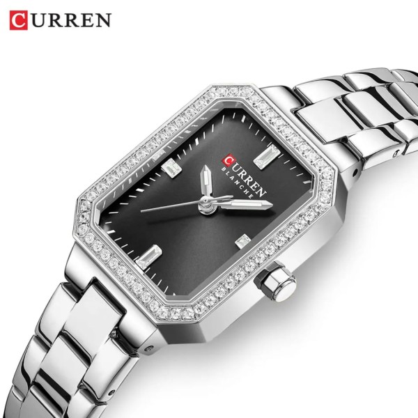 CURREN 9102 Stainless Steel Women Watches for - Silver & Black