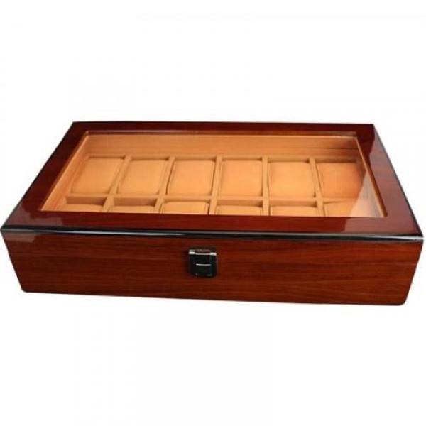 12 Slot Premium Wooden Watch Box - 002