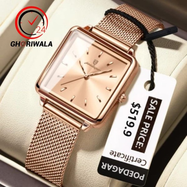 POEDAGAR 793 Luxury Women's Watch - Rose Gold