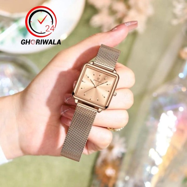 POEDAGAR 793 Luxury Women's Watch - Rose Gold