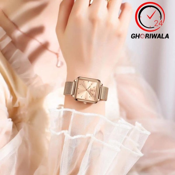 POEDAGAR 793 Luxury Women's Watch - Rose Gold