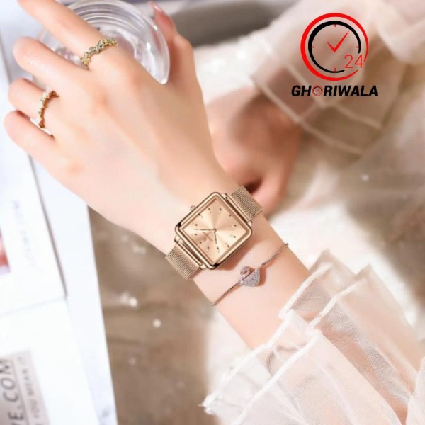 POEDAGAR 793 Luxury Women's Watch - Rose Gold