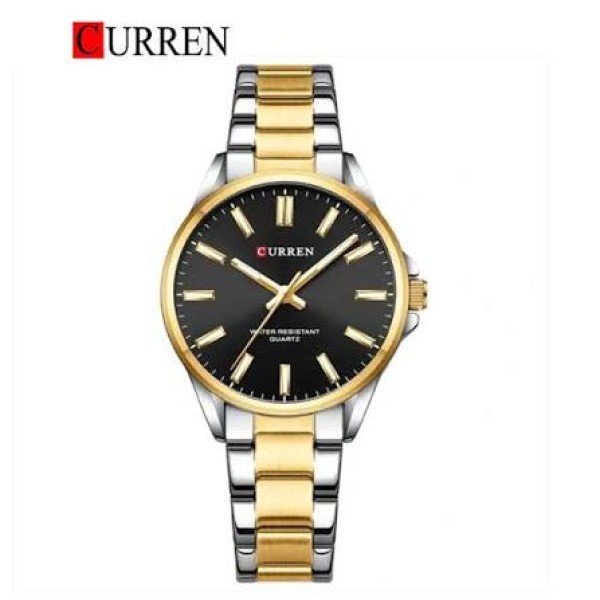 CURREN 9090 Stainless Steel Women Watches for – Silver Gold & Black