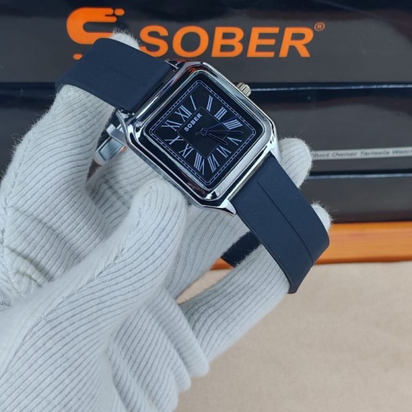 SOBER JB 003 Silicon Strap Men's Watch - Black