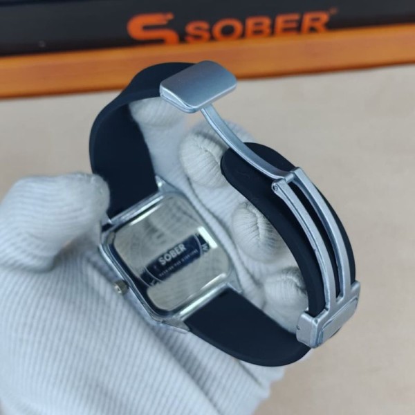 SOBER JB 003 Silicon Strap Men's Watch - Black