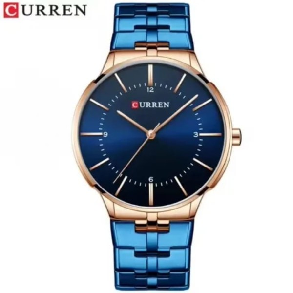 CURREN 8321 Stainless Steel Quartz Men's Watch - Blue