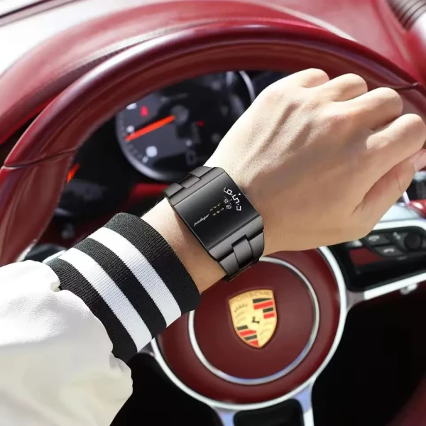 Poedagar 857 Luxury Quartz Watch for Men - Black