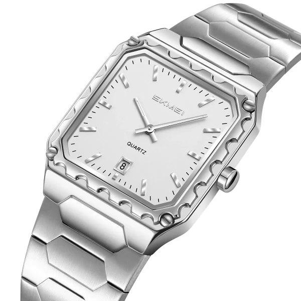 Skmei 9383 Luxury Quartz Watch for Men - White