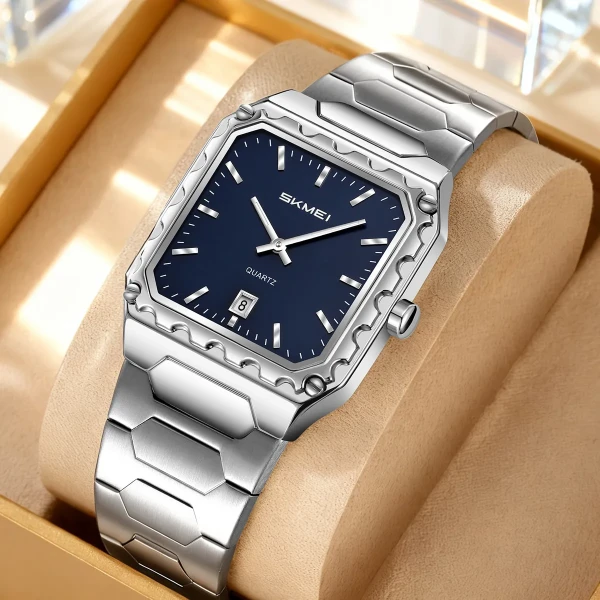Skmei 9383 Luxury Quartz Watch for Men - Blue