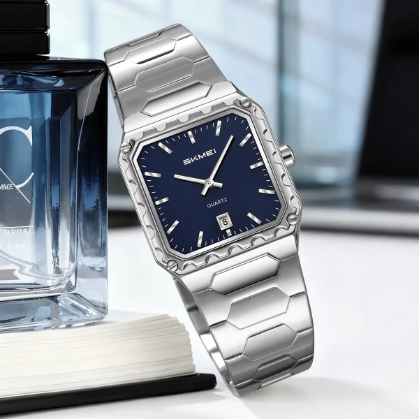 Skmei 9383 Luxury Quartz Watch for Men - Blue