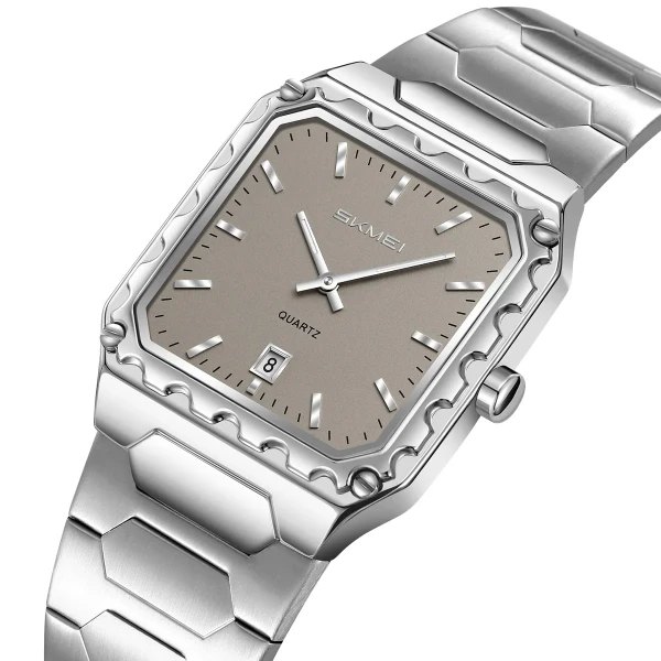 Skmei 9383 Luxury Quartz Watch for Men - Gray