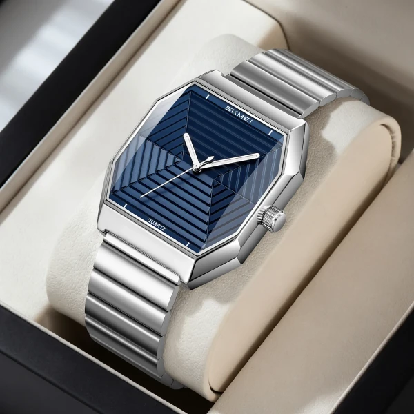 Skmei 9393 Luxury Quartz Watch for Men - Blue
