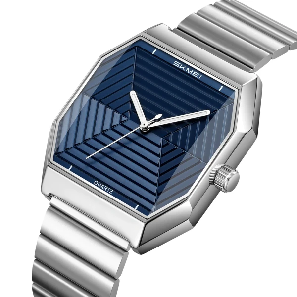 Skmei 9393 Luxury Quartz Watch for Men - Blue