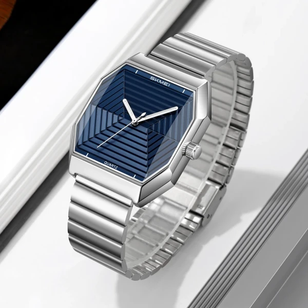 Skmei 9393 Luxury Quartz Watch for Men - Blue