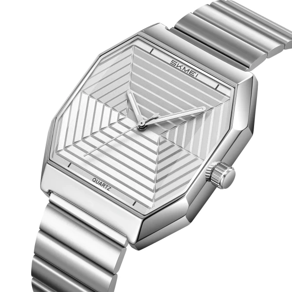 Skmei 9393 Luxury Quartz Watch for Men - White