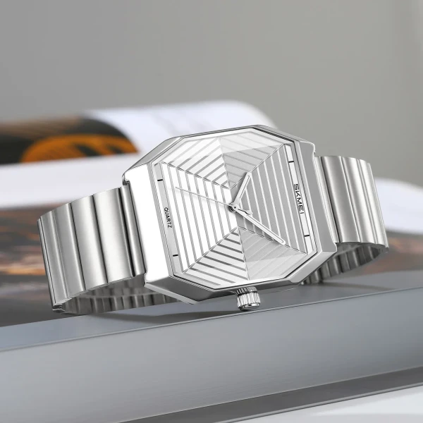 Skmei 9393 Luxury Quartz Watch for Men - White