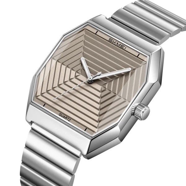 Skmei 9393 Luxury Quartz Watch for Men - Gray