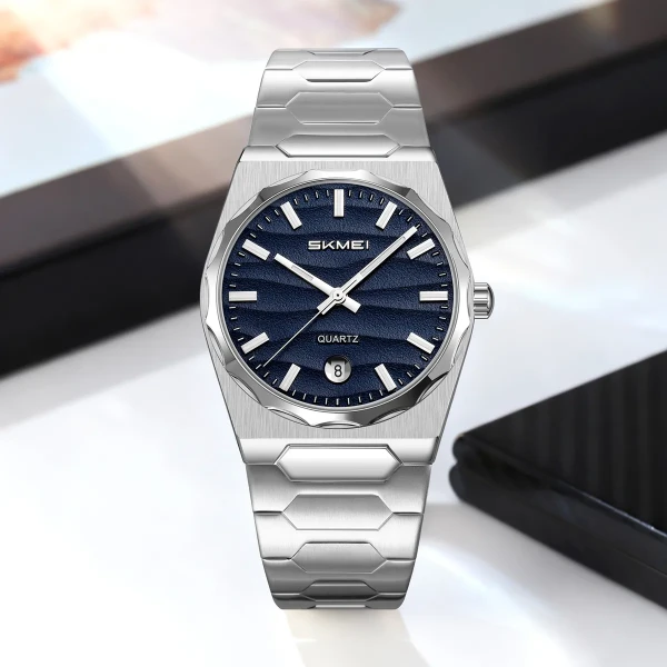 Skmei 9382 Luxury Quartz Watch for Men - Blue