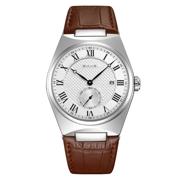Skmei 9390 Luxury Quartz Watch for Men - Brown
