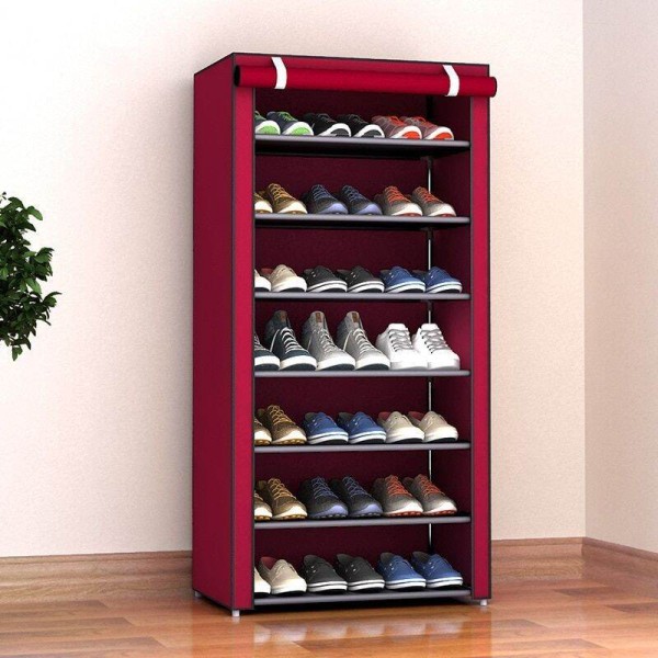 Dust Proof 7 Layer shoe Rack